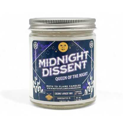 Midnight Dissent – 7 oz Candle Moth to Flame Candles