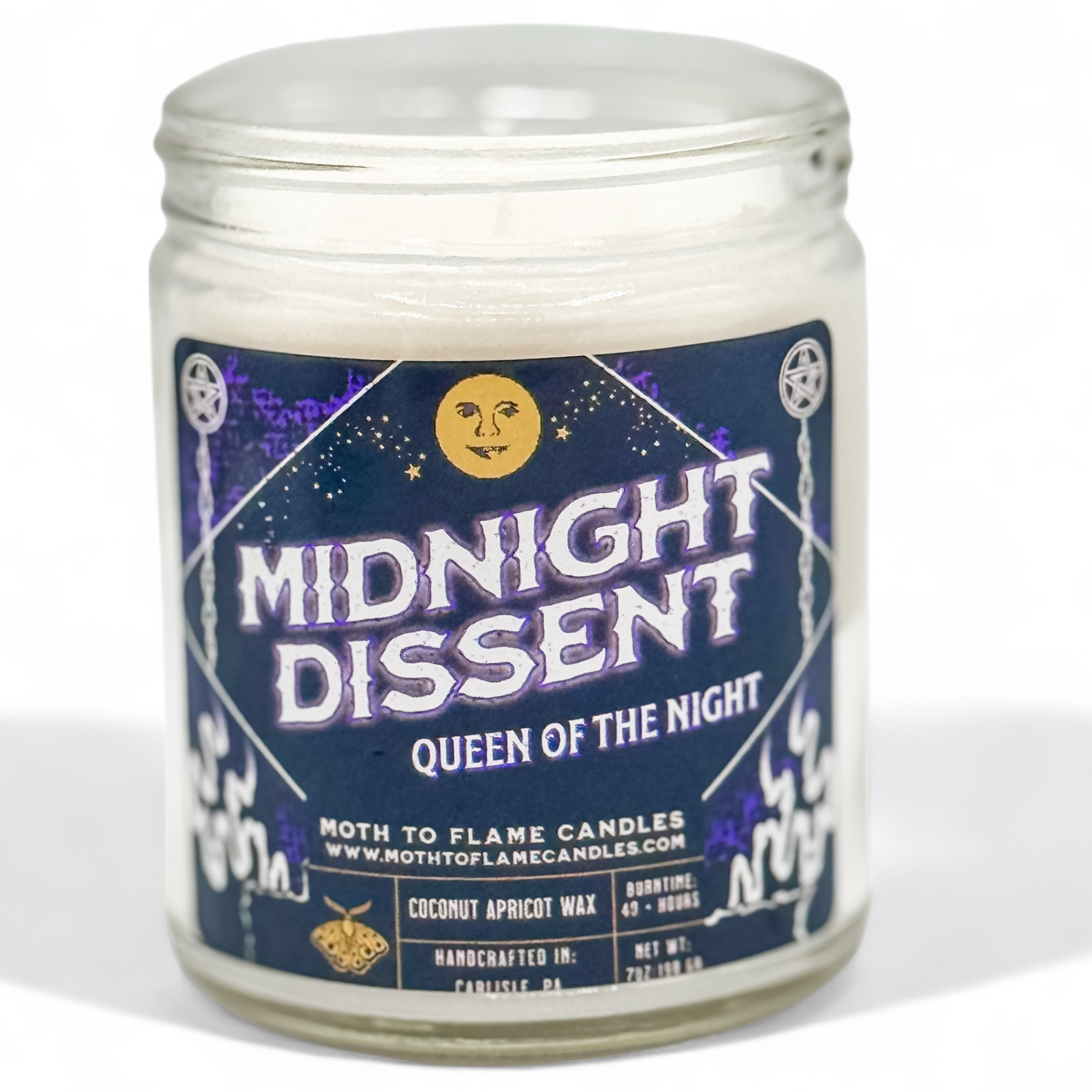 Midnight Dissent – 7 oz Candle Moth to Flame Candles