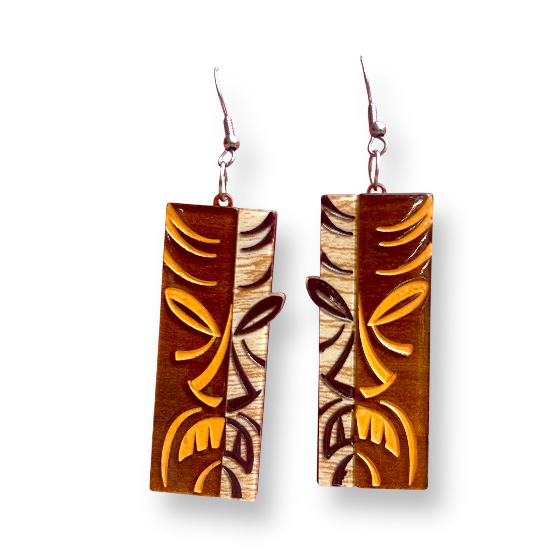 Tiki Totem Earrings by Miss Fluff x Lipstick & Chrome Quirks!