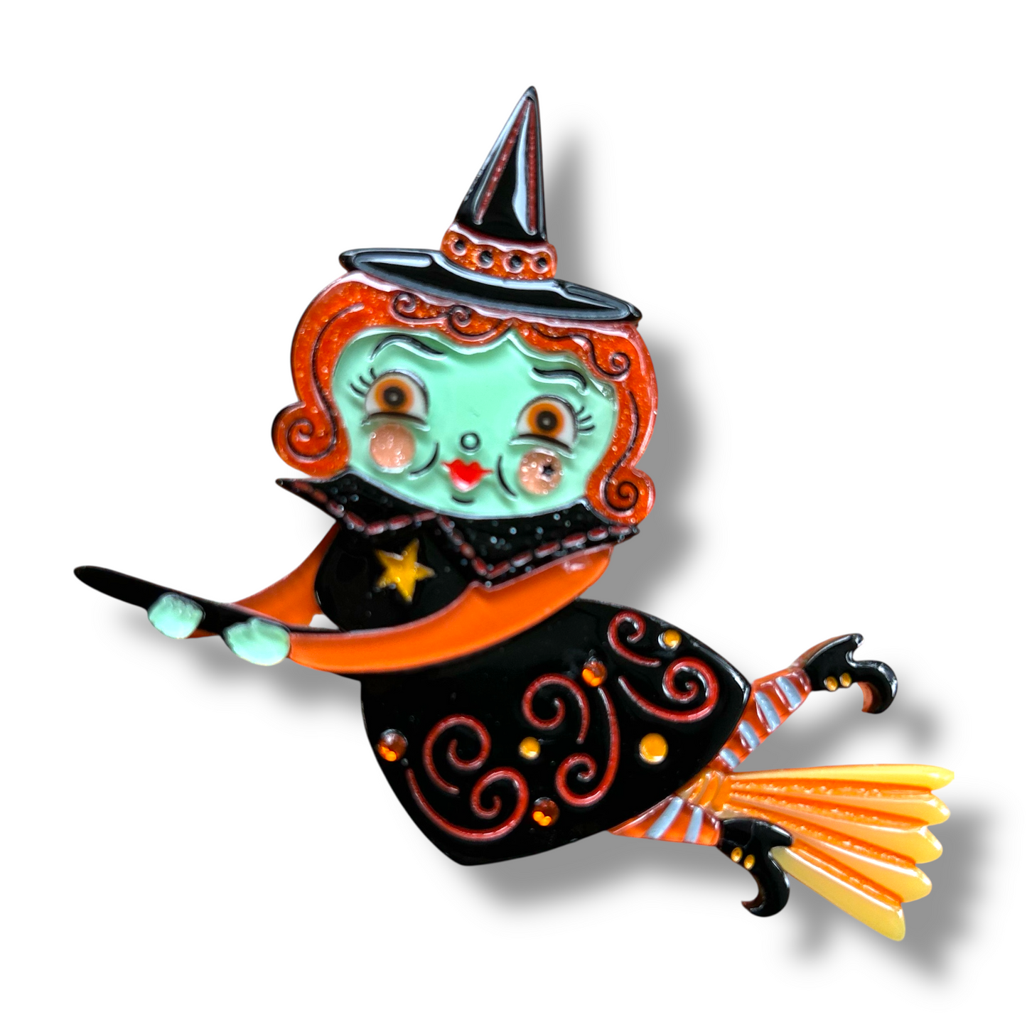 Broomhilda Brooch by Johanna Parker x Lipstick & Chrome Quirks!