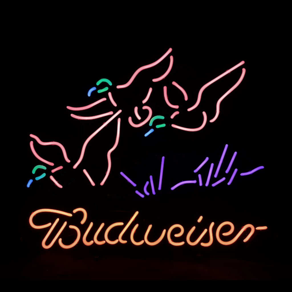 Pink Pheasant Hunter Budweiser Neon Sign Light Neon Signs Land