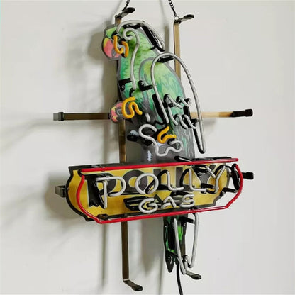 Parrot Polly Gas Gasoline Neon Signs Neon Signs Land
