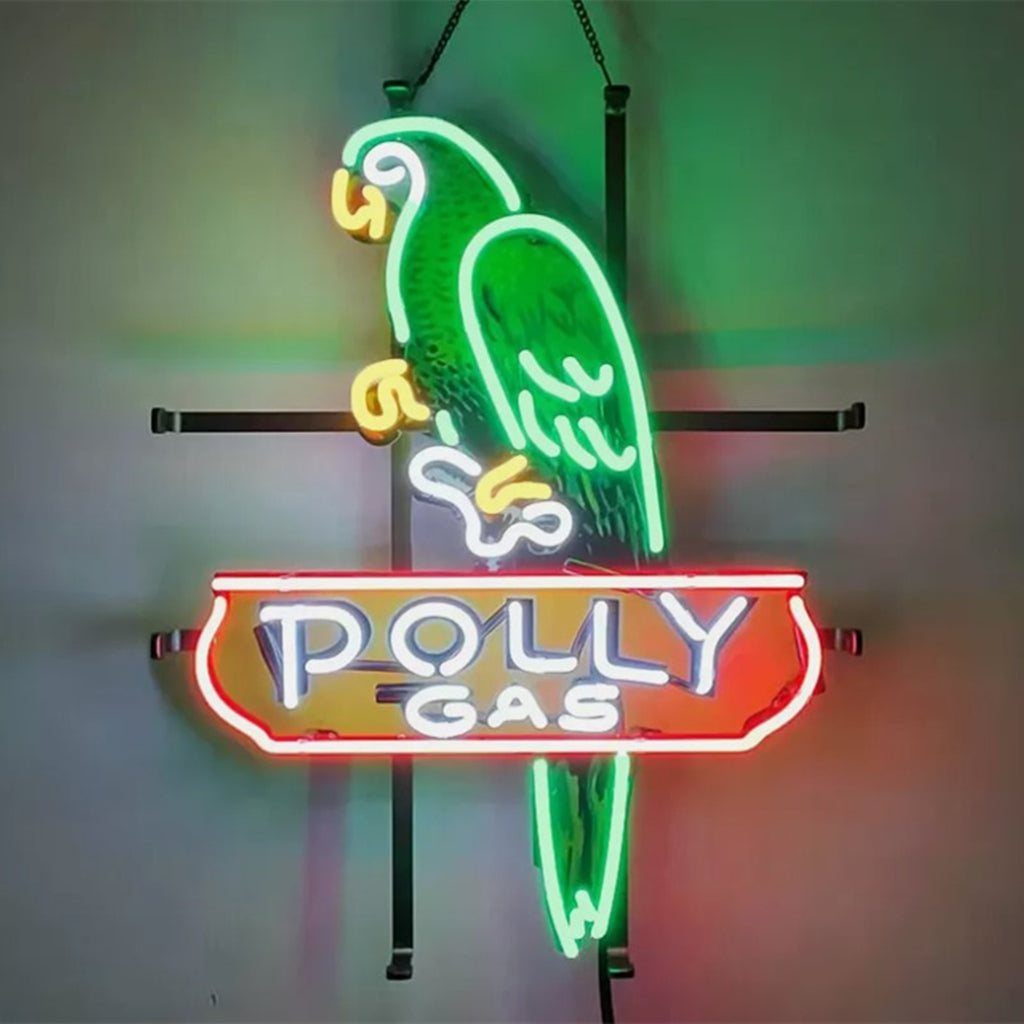 Parrot Polly Gas Gasoline Neon Signs Neon Signs Land