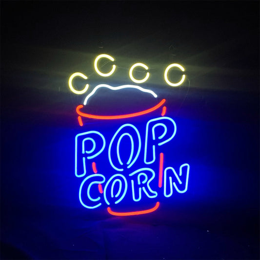 Popcorn Cup Neon Light Sign Neon Signs Land
