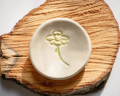 Birth Flower Ring Dish prodigalpottery