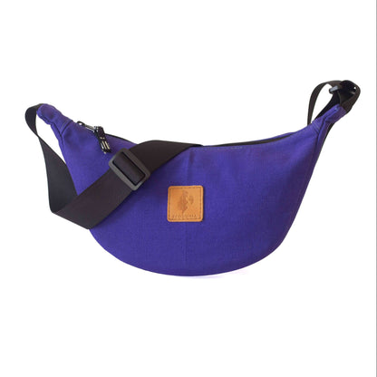 Round Mini Shoulder Bags for Women - Canvas Bag