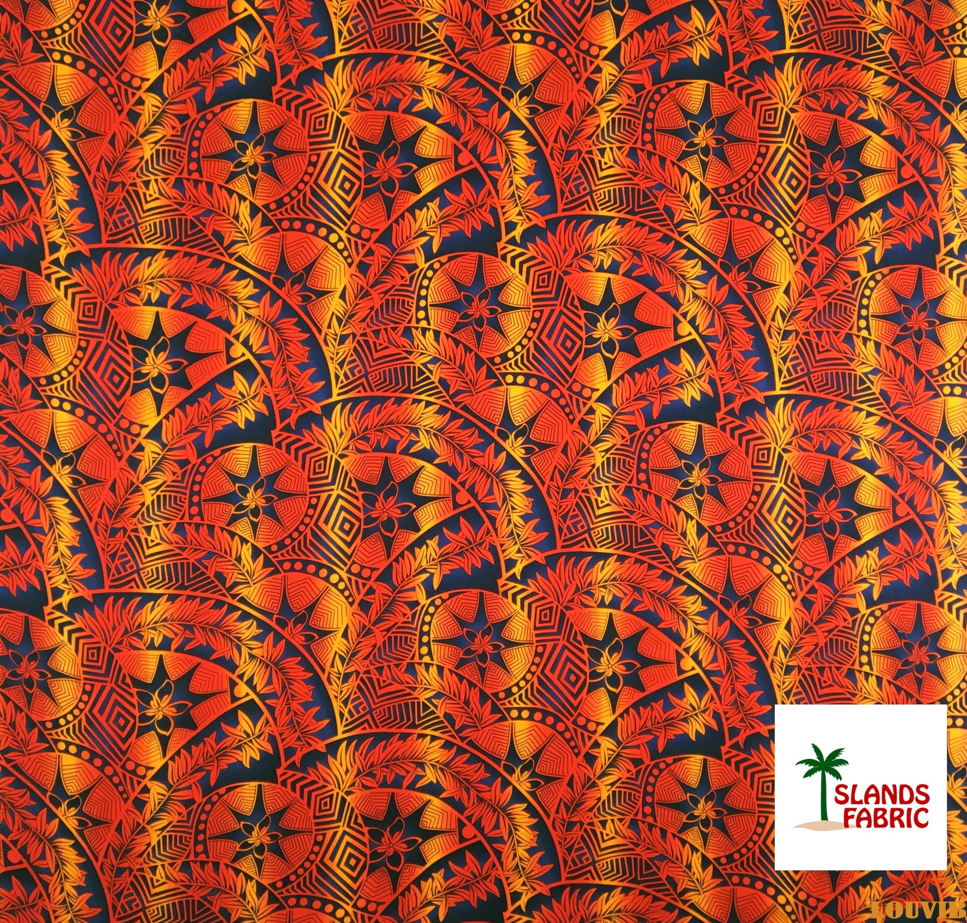 Plumeria Star Design Rayon Fabric | Islands Fabric Islands Fabric