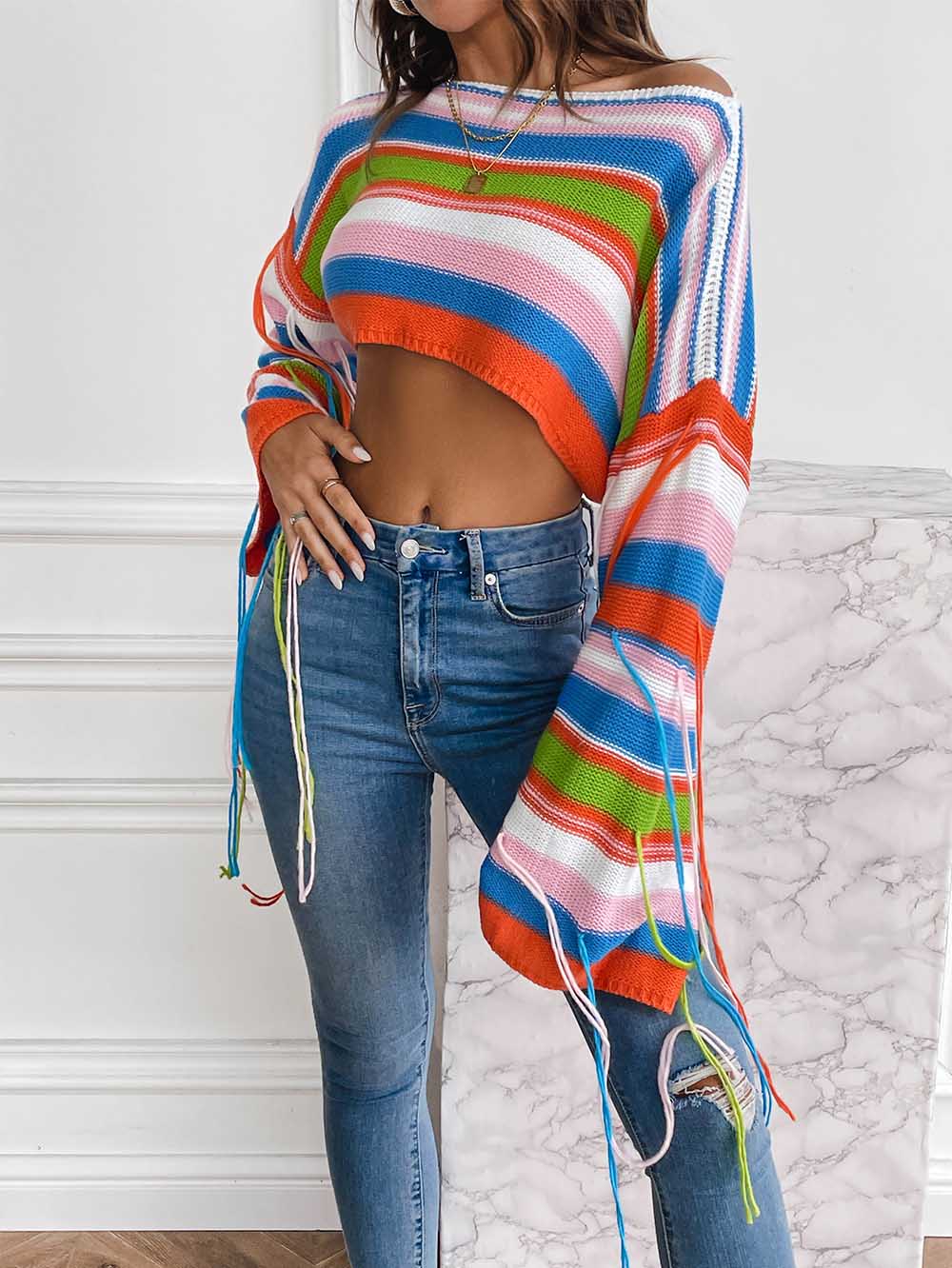 Rainbow Crop Top