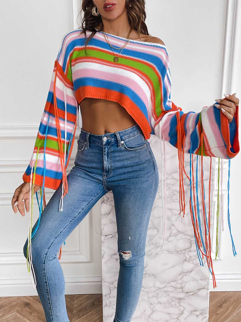Rainbow Crop Top