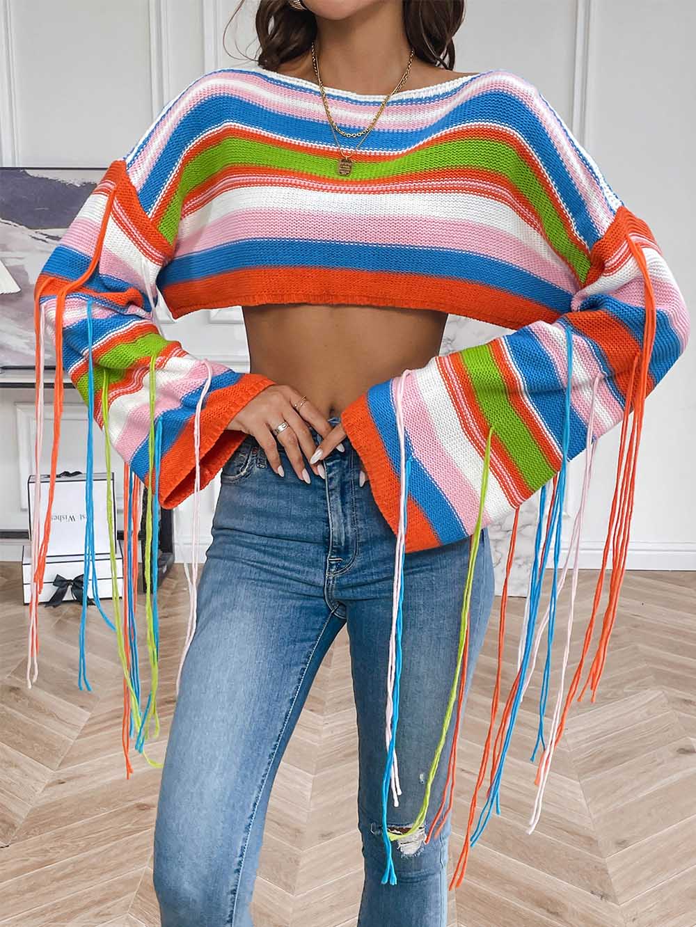 Rainbow Crop Top