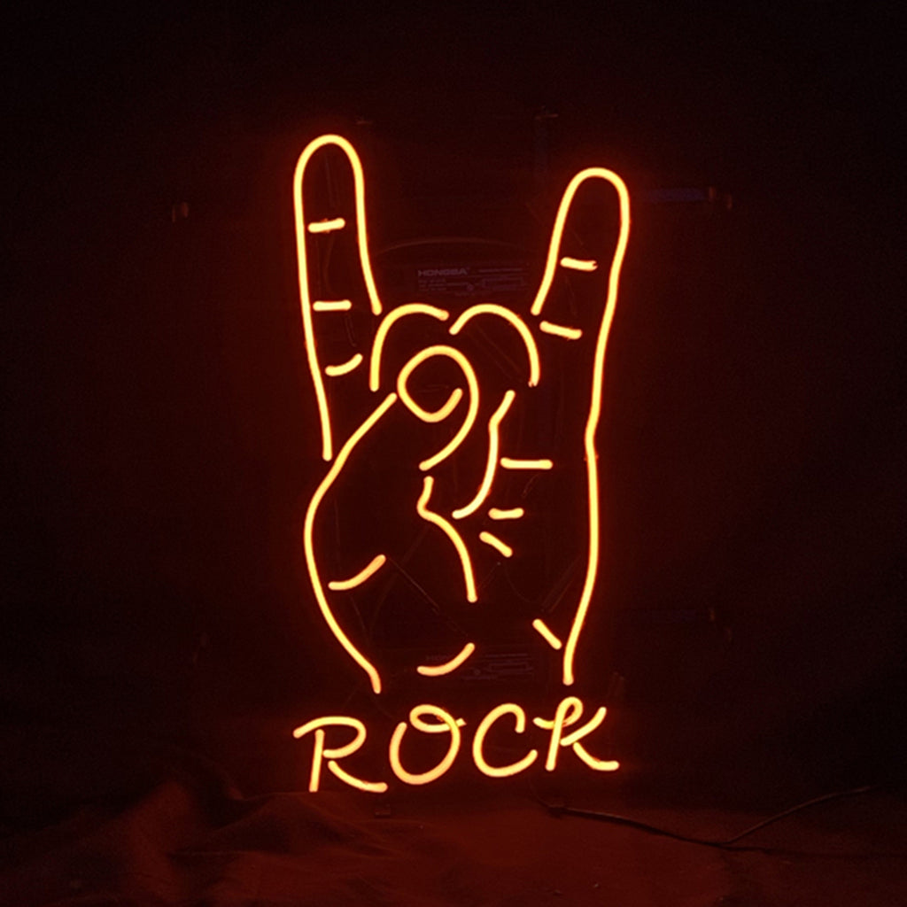 Rock Hand Neon Light Sign Neon Signs Land