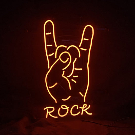 Rock Hand Neon Light Sign Neon Signs Land