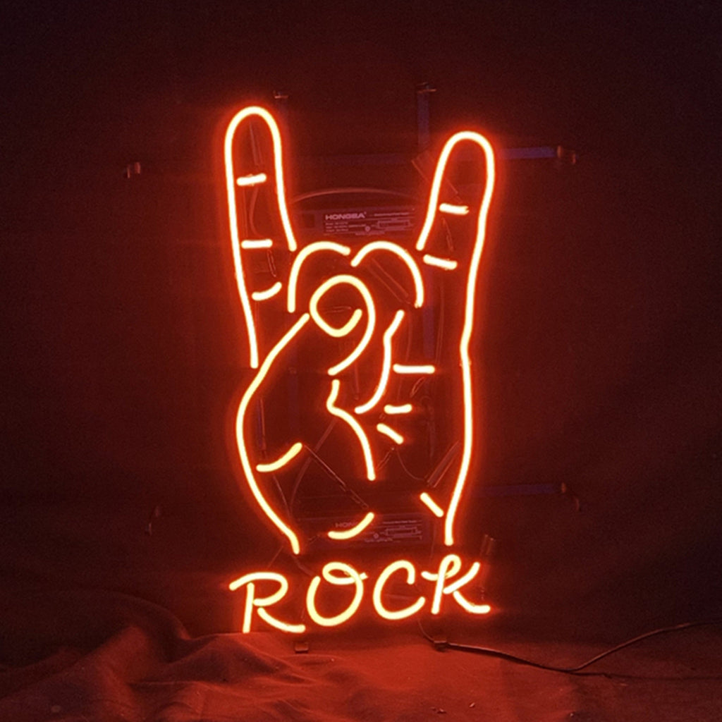 Rock Hand Neon Light Sign Neon Signs Land
