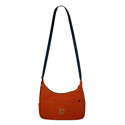 Crossbody Crescent Bag - Canvas Shoulder Bag for Women