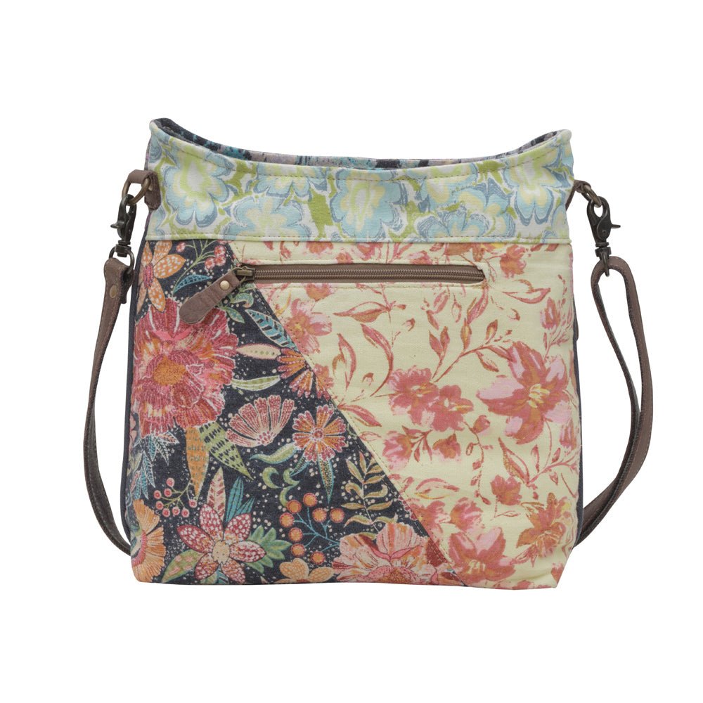 Myra Le Fleur Bel Cowgirl Shoulder Bag - Multi - Floral Print Crossbody with Leather Straps for Everyday Western Flair - Creative Freedom Collective