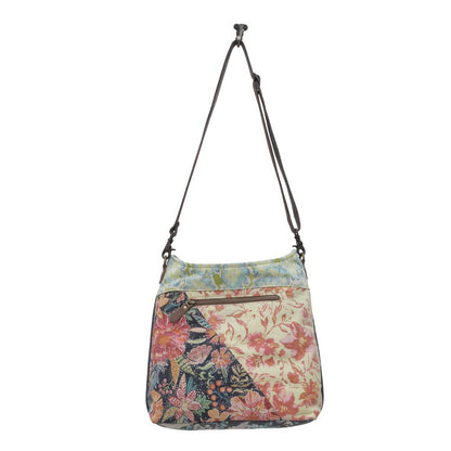 Myra Le Fleur Bel Cowgirl Shoulder Bag - Multi - Floral Print Crossbody with Leather Straps for Everyday Western Flair - Creative Freedom Collective