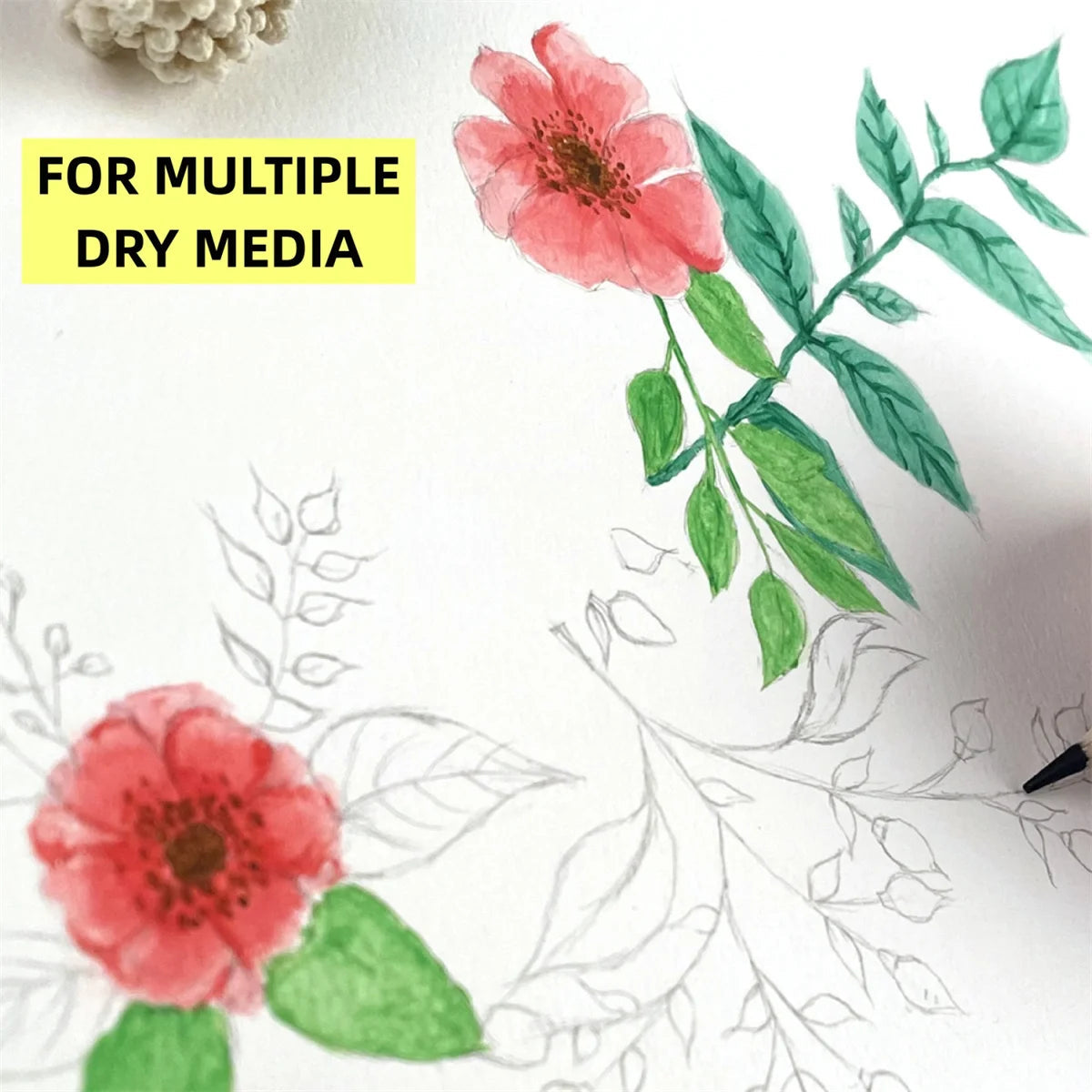 A4 30 Pages Paper Watercolor Book Hand-painted painting Book Fine Lines Water-Solube Color Art Supplies Creative Freedom Collective