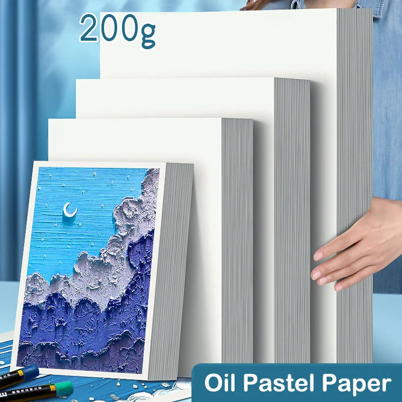 50 Sheets Art Supplies Oil Pastel Paper 200gsm Chalk Coloring Crayons Painting Books Acid Free Natural Colortones Drawing Creative Freedom Collective