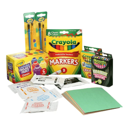 For Crayola 102-Piece Creativity Tub Art Set with Creative Toys & Craft Supplies Gift for Kids Creative Freedom Collective
