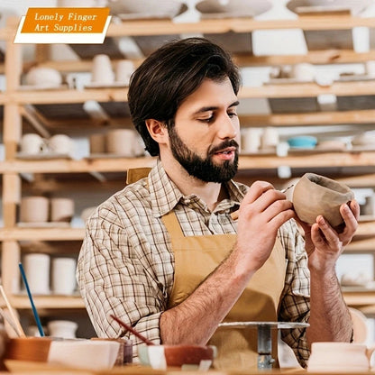 Art Supplies 11 PCS Sculpting Tools DIY Wooden Handles Ceramic Tools Beginners Arts and Crafts Wood and Steel Home School Use Creative Freedom Collective