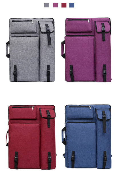 Art Portfolio Case 65x47cm, Waterproof Art Bags for Supplies Artwork/Poster Board/Project/Drawing Case Creative Freedom Collective
