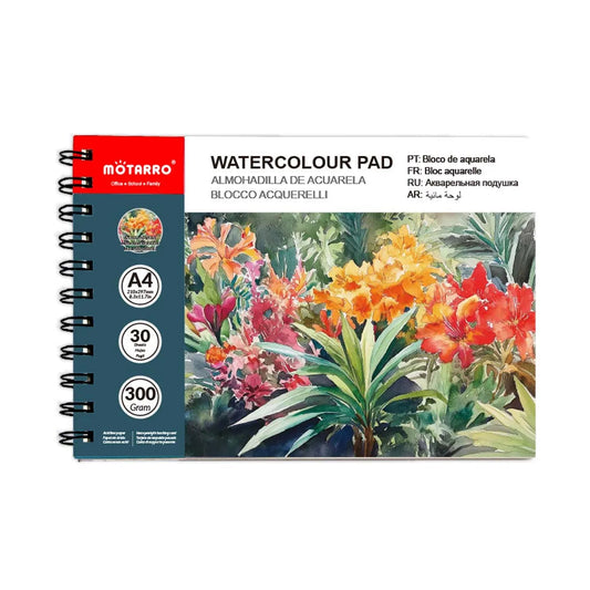 A4 30 Pages Paper Watercolor Book Hand-painted painting Book Fine Lines Water-Solube Color Art Supplies Creative Freedom Collective