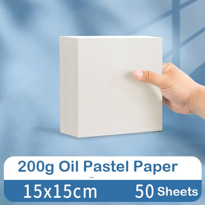 50 Sheets Art Supplies Oil Pastel Paper 200gsm Chalk Coloring Crayons Painting Books Acid Free Natural Colortones Drawing Creative Freedom Collective
