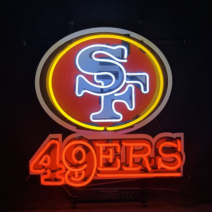 SF San Francisco 49 ERS Neon Signs Light Neon Signs Land