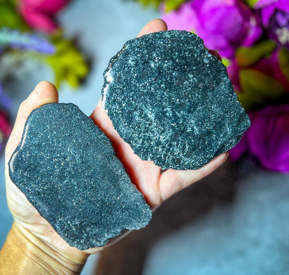 Specular Hematite Slabs, Specularite Shimmers and Sparkles!