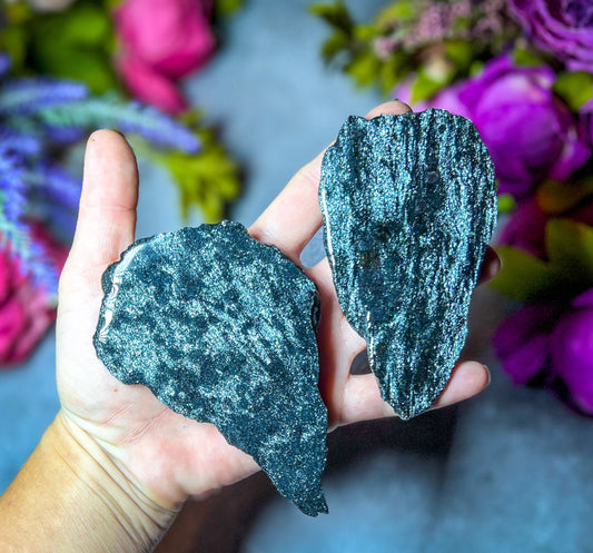 Specular Hematite Slabs, Specularite Shimmers and Sparkles!