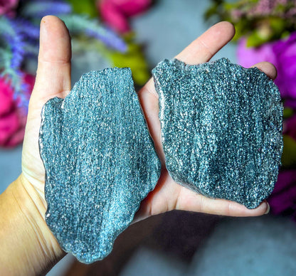 Specular Hematite Slabs, Specularite Shimmers and Sparkles!