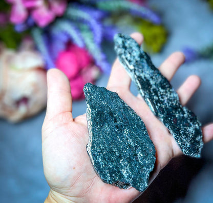 Specular Hematite Slabs, Specularite Shimmers and Sparkles!