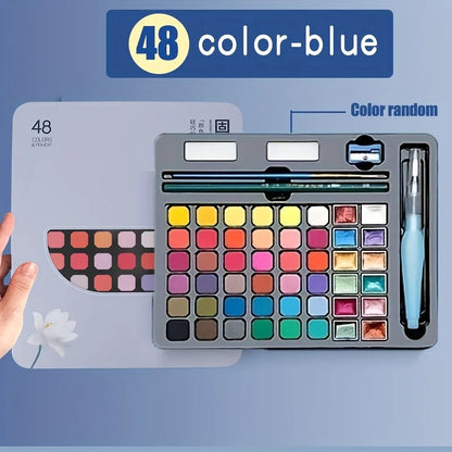Color Pure Color Watercolor Painting Set Portable Painting Beginner Painting,Art Supplies,School Supplies Creative Freedom Collective