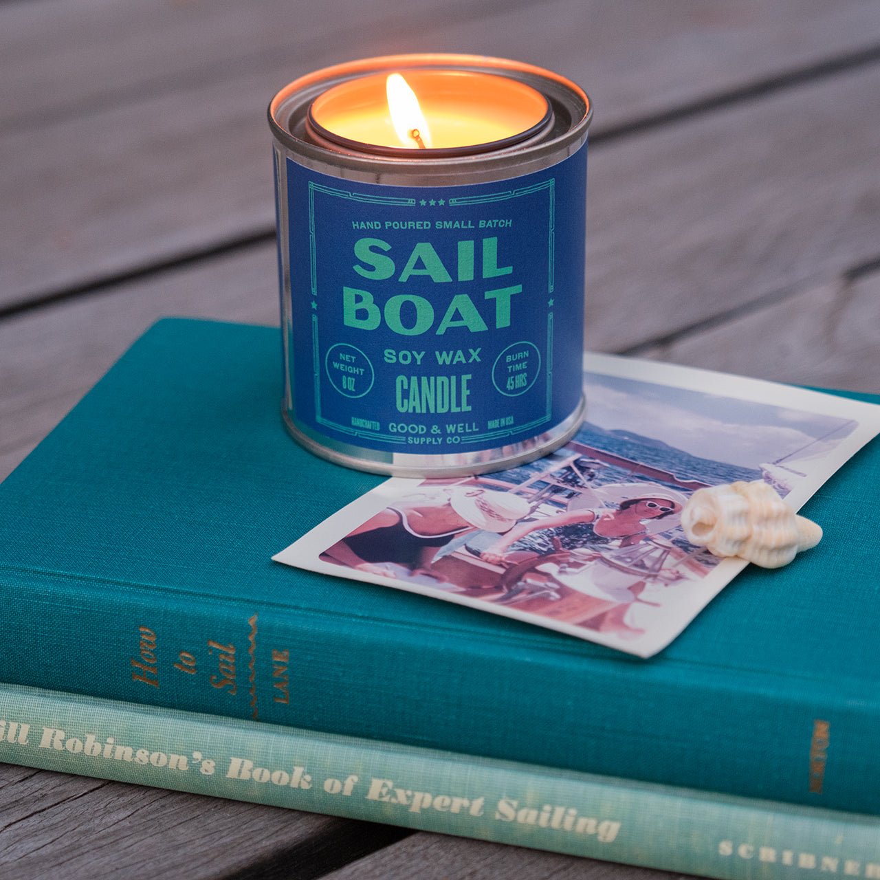 Sail Boat Happy Place Candle Good & Well Supply Co.