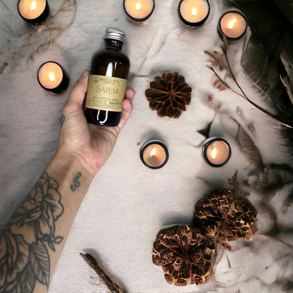 SALEM - REED DIFFUSER, REED DIFFUSER -- Vetiver, Clove, Patchouli & Cinnamon