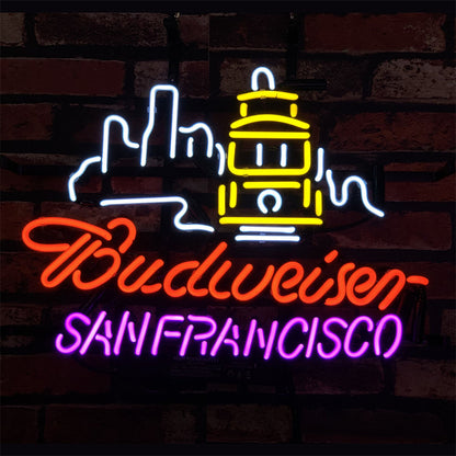 San Francisco City Syline Budweiser Neon Signs Neon Signs Land