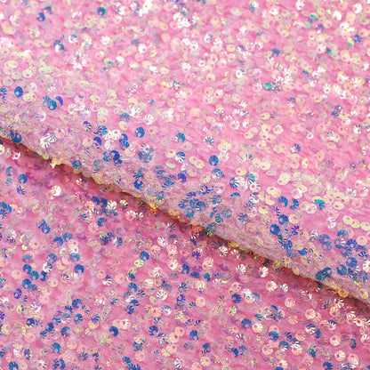 Sanibel Seashell Stretch Velvet Sequin Fabric | Blue Moon Fabrics
