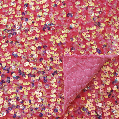 Sanibel Seashell Stretch Velvet Sequin Fabric | Blue Moon Fabrics