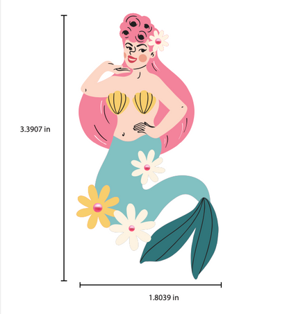 Pearl the Mermaid Brooch by Marla VonDuta x Lipstick & Chrome Quirks!