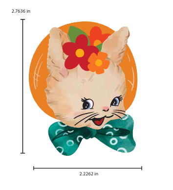 Bunny Bloom Brooch by Lipstick & Chrome Quirks!