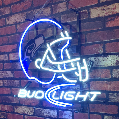 Seattle Seahawks Helmet Bud Light Neon Signs Neon Signs Land