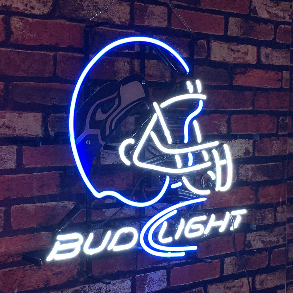 Seattle Seahawks Helmet Bud Light Neon Signs Neon Signs Land