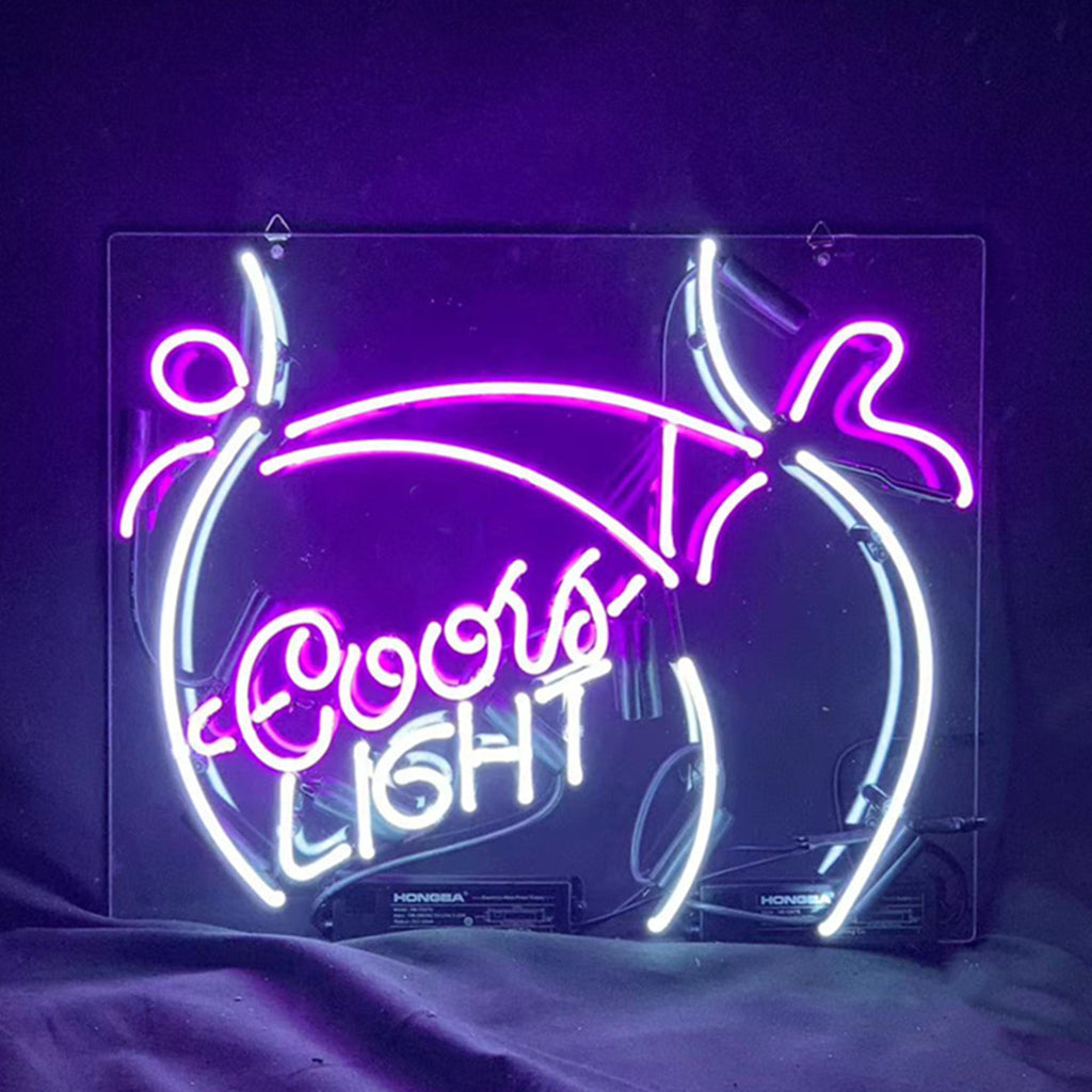 Sexy Girl Butt with Coors Light Neon Signs Light Neon Signs Land