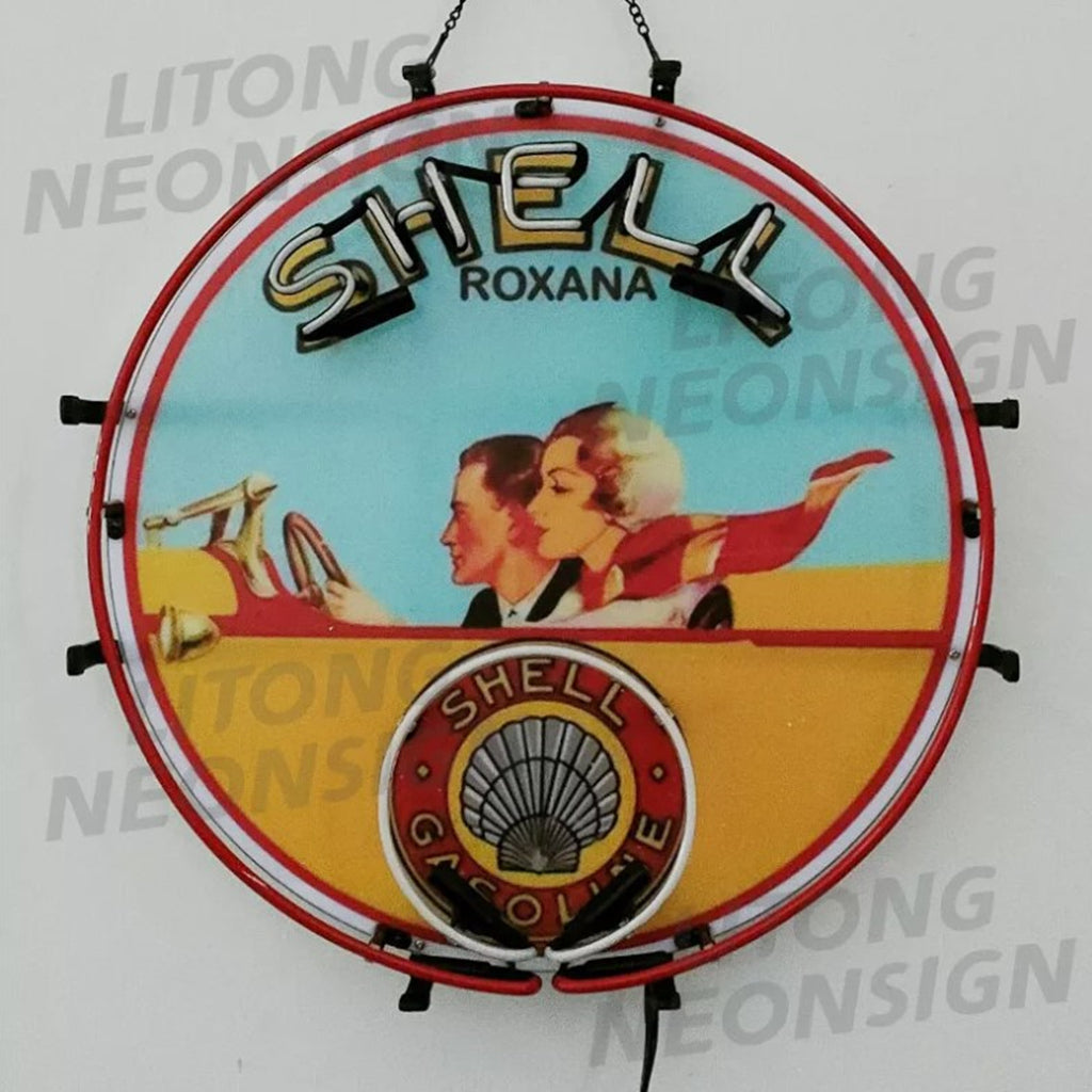 Shell Gasoline Roxana Neon Signs Neon Signs Land