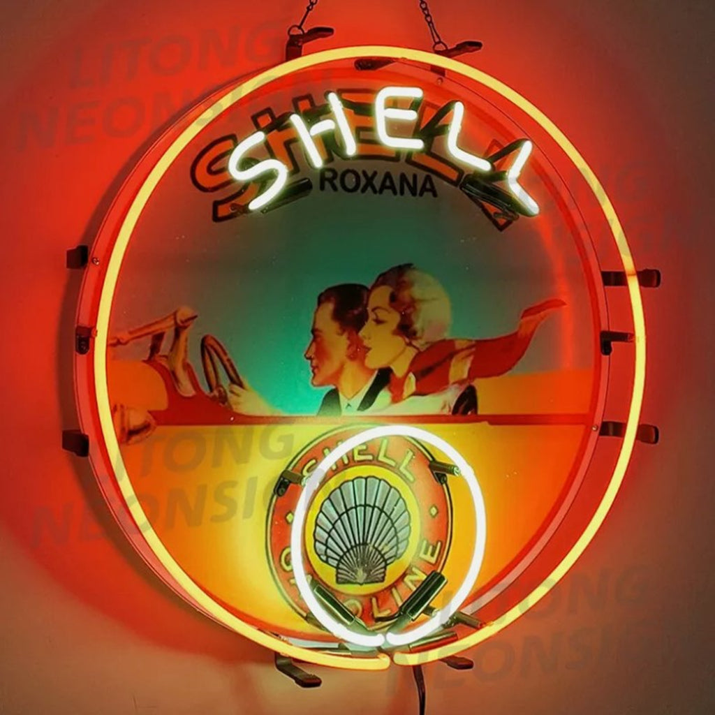 Shell Gasoline Roxana Neon Signs Neon Signs Land