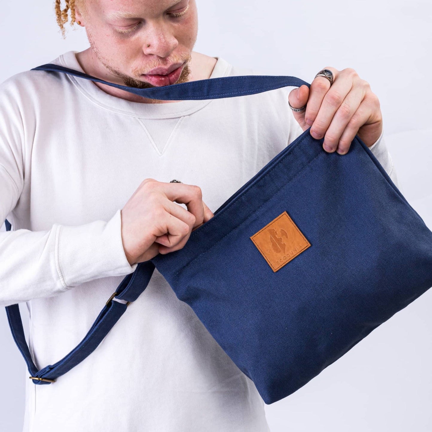 The Mini Amani Canvas Crossbody Bag Unisex