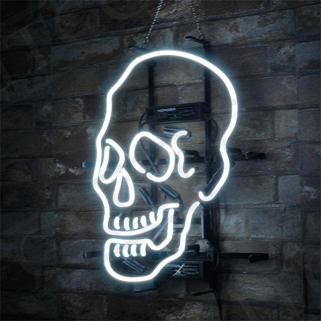 Skull Bone Shape Neon Ligh Sign Neon Signs Land
