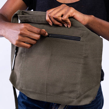 The Mini Amani Canvas Crossbody Bag Unisex