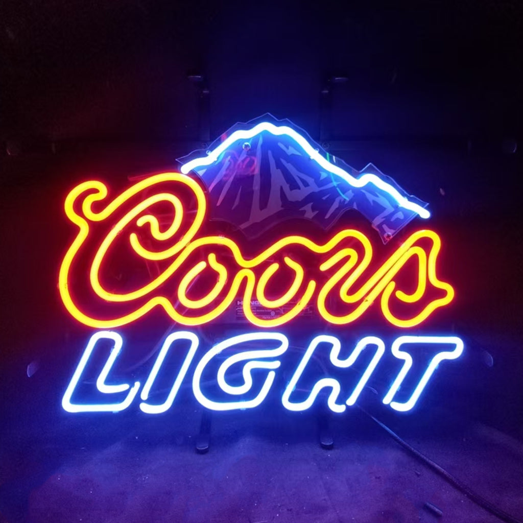 Coors Light Beer Outline Neon Signs Neon Signs Land