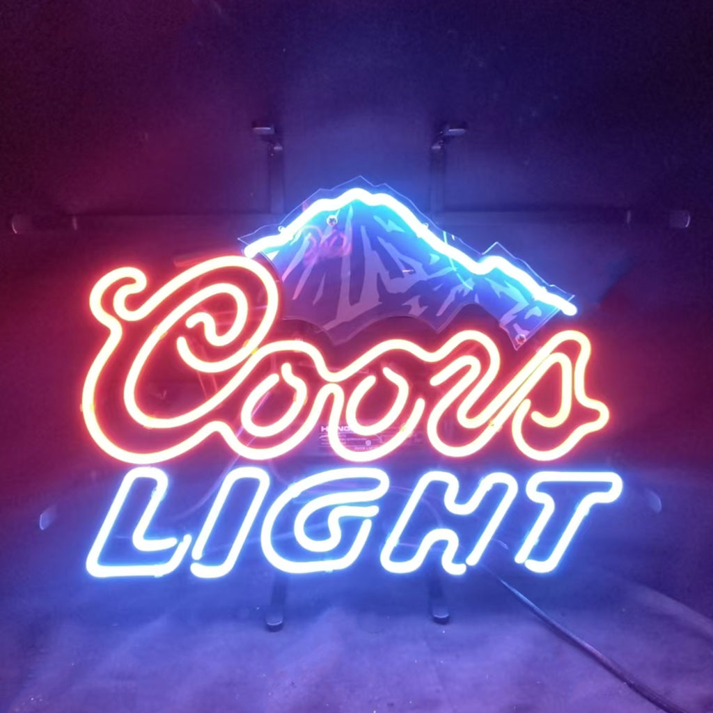 Coors Light Beer Outline Neon Signs Neon Signs Land
